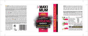 Ginseng Energy Boost: Pre-Workout & Fat Burner - 500ml