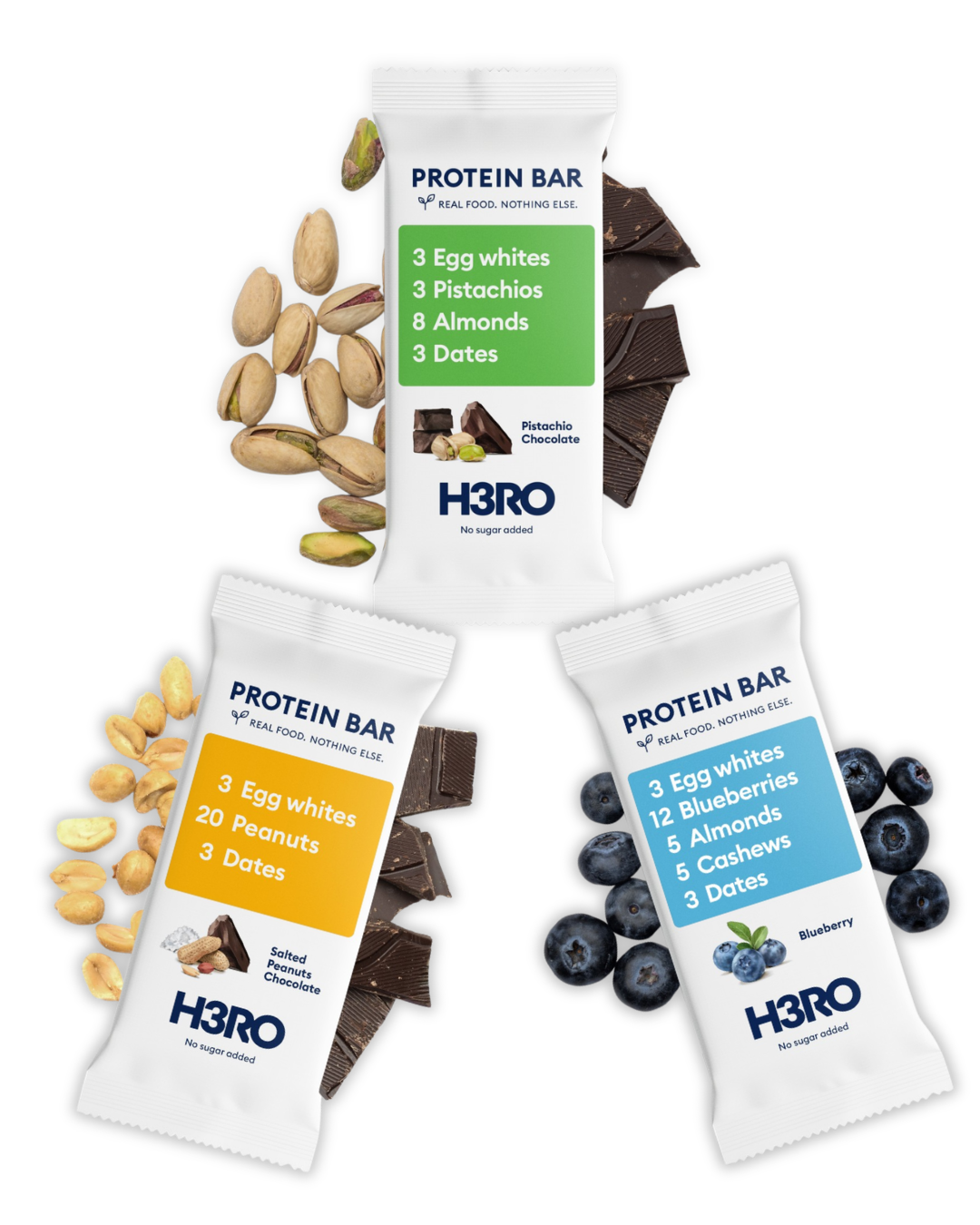 3 flavours premium proteins