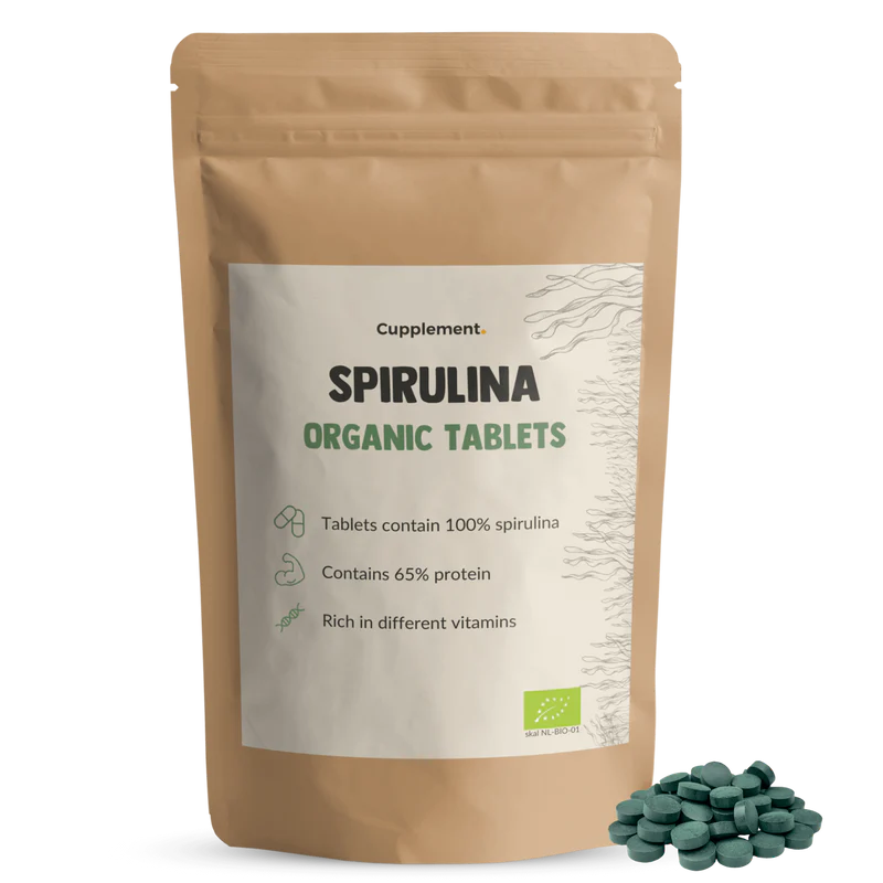 Cupplement Spirulina Organic - 300 Tablets - 500mg