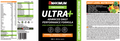 Front and back packaging of BMAXIMUM ULTRA+ Advanced Daily Performance Formula liquid multivitamin, showing the black and green label design, ingredients, and usage information.