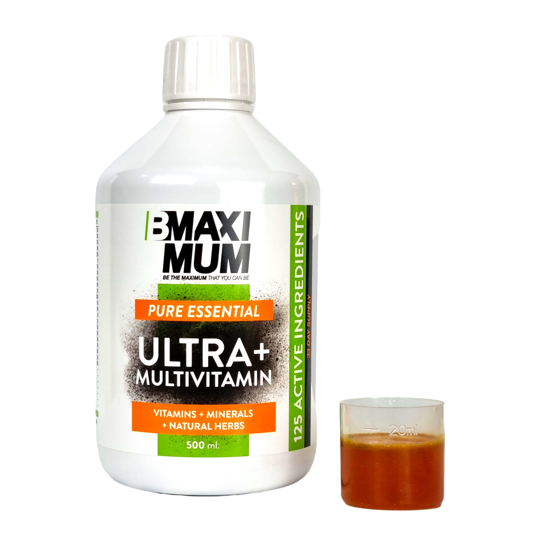 Ultra+ Daily Multivitamin - 125+ Natural Ingredients - 500 ml