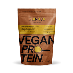 Bio-veganes Proteinpulver mit Quinoa – Kakaogeschmack – 400 g