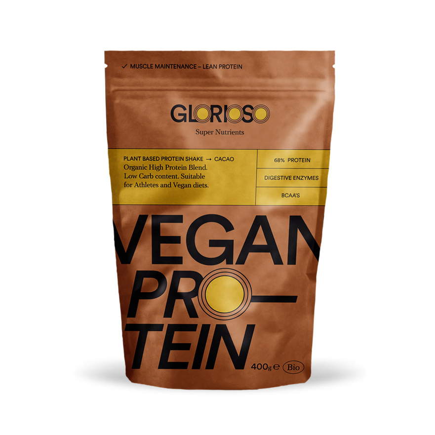 Bio-veganes Proteinpulver mit Quinoa – Kakaogeschmack – 400 g