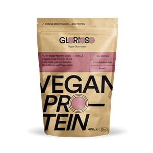 Bio-veganes Proteinpulver mit Quinoa – Vanillegeschmack – 400 g