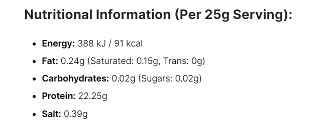 Nutritional Image